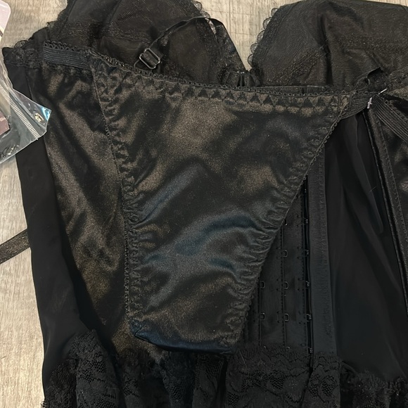 NWT Bed of Roses Black Lingerie, Size Small - Picture 6 of 8